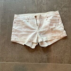 White distressed shorts Blank NYC